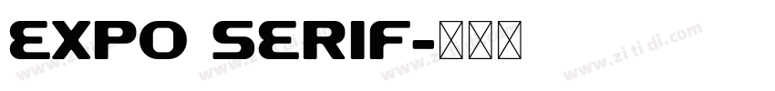 EXPO SERIF字体转换